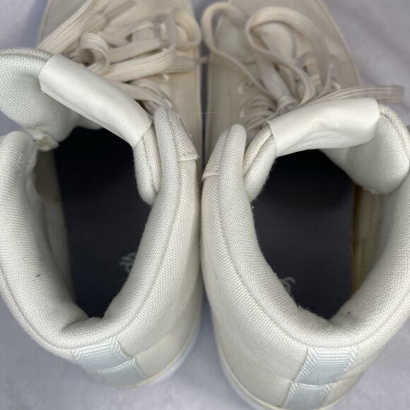 Allbirds Pacer Canvas Mid Top Retro Woman's Sneaker, Natural White, Size 9 EUC! - Picture 6 of 7